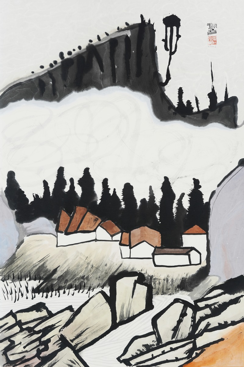 Jang Byeong Eun · Eastbrush · 张炳彥 · Landscape_in_Mind ·  ink_and_light_color_on_paper · 1050mm_x_700mm · 2026
